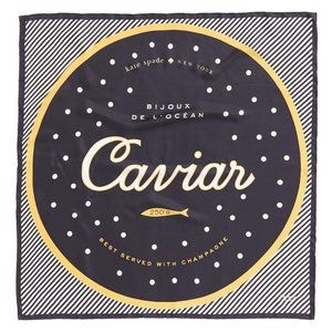 Kate Spade New York Caviar SILK Square Scarf